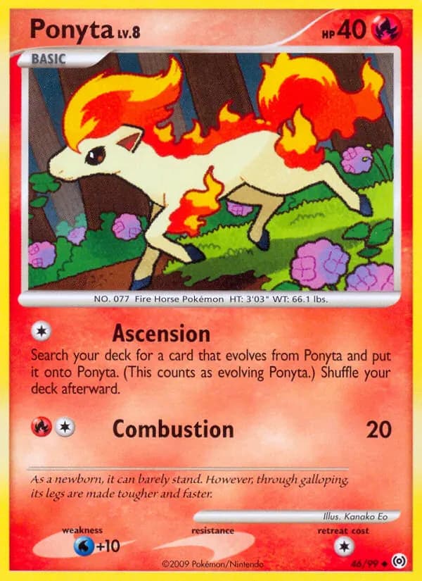 Ponyta — Arceus 46 Pokémon card