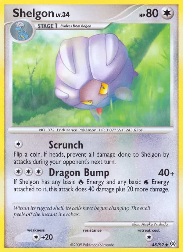Shelgon — Arceus 48 Pokémon card