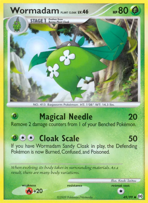 Burmadame Pflanzenumhang — Arceus 49 German Pokémon card