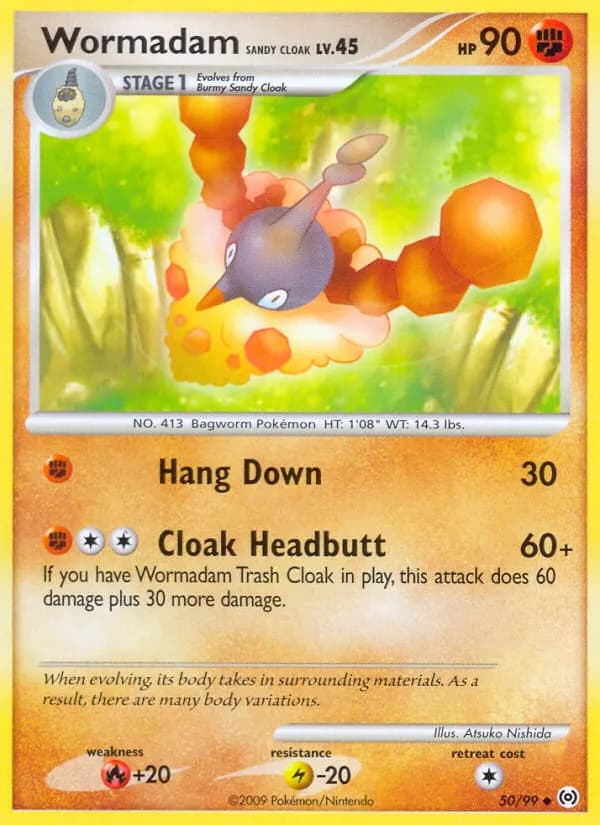 Wormadam Sandy Cloak — Arceus 50 Pokémon card