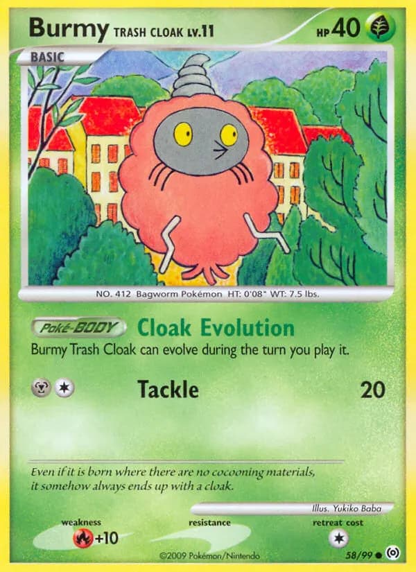 Burmy Trash Cloak — Arceus 58 Pokémon card