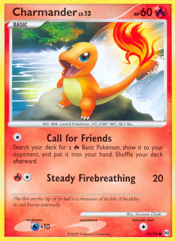 Glumanda — Arceus 59 German Pokémon card