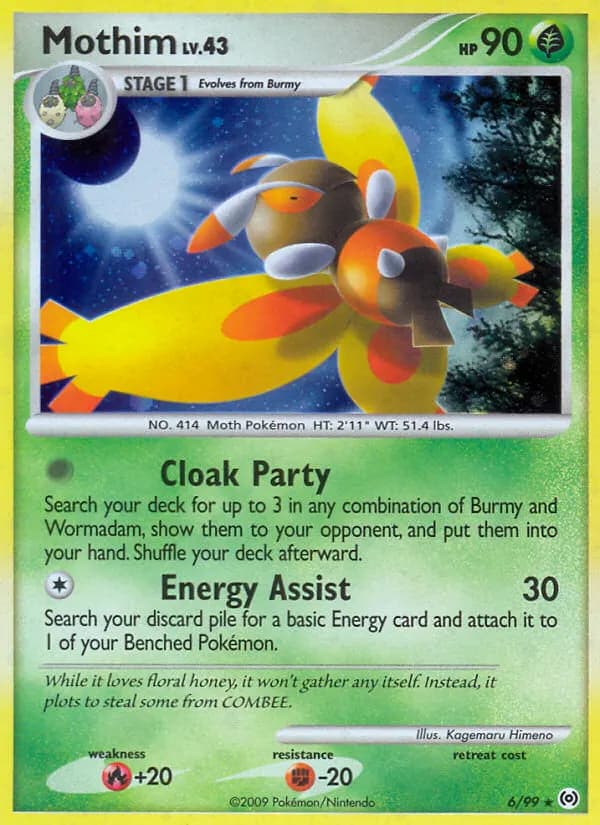 Mothim — Arceus 6 Pokémon card