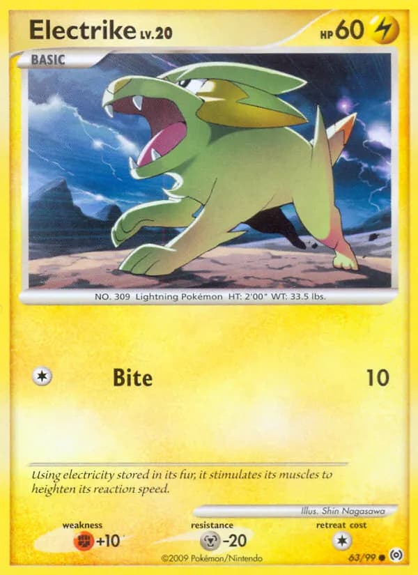 Electrike — Arceus 63 Pokémon card