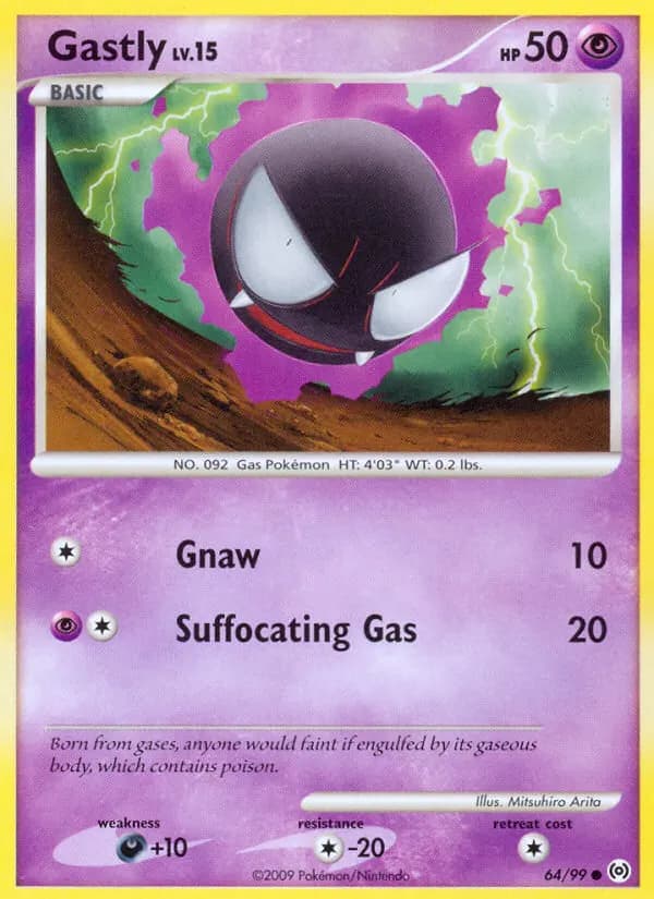 Gastly — Arceus 64 Pokémon card