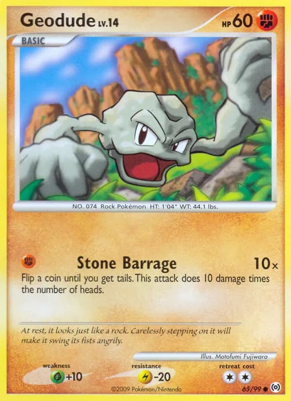 Kleinstein — Arceus 65 German Pokémon card