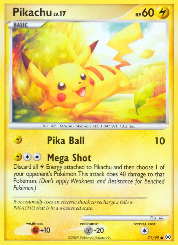 Pikachu — Arceus 71 German Pokémon card