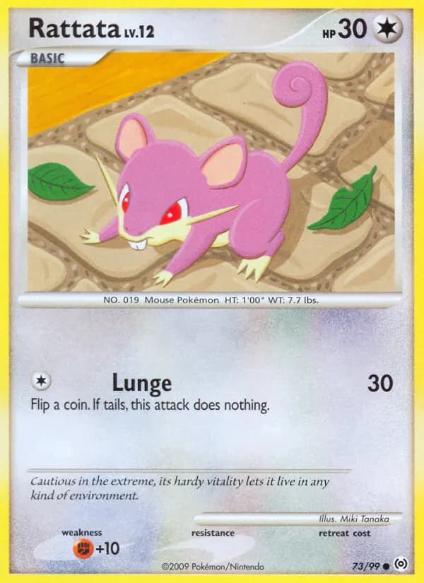Rattfratz — Arceus 73 German Pokémon card