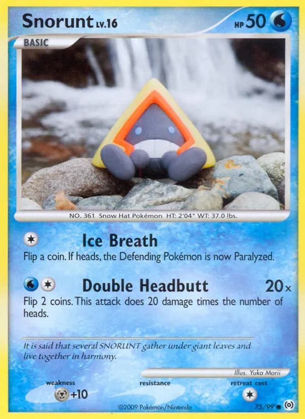Snorunt — Arceus 75 Pokémon card