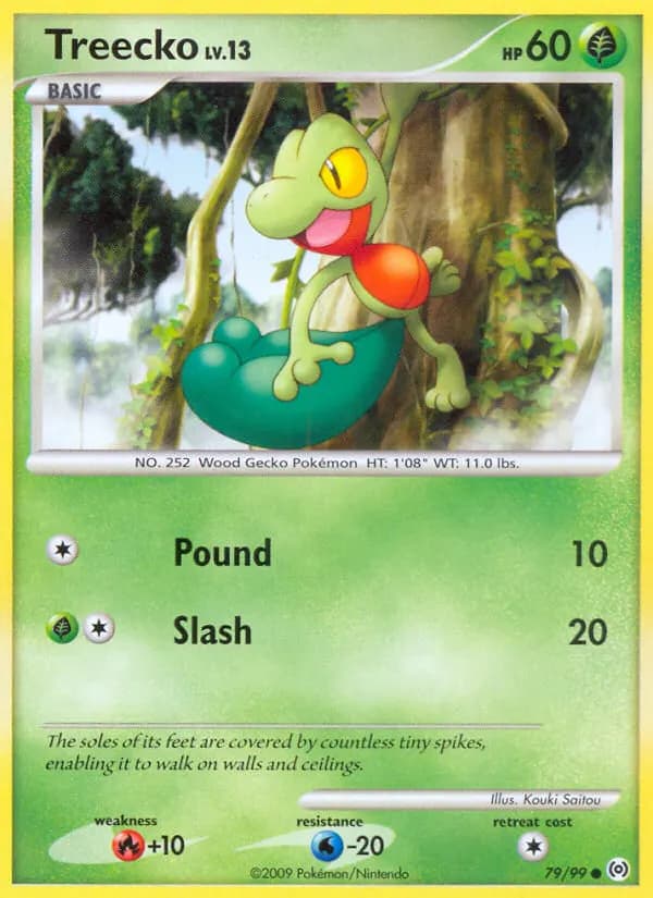Treecko — Arceus 79 Pokémon card