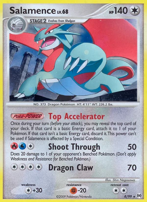 Salamence — Arceus 8 Pokémon card