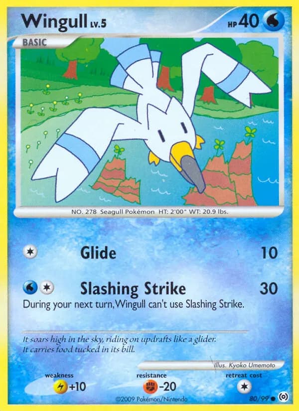 Wingull — Arceus 80 Pokémon card