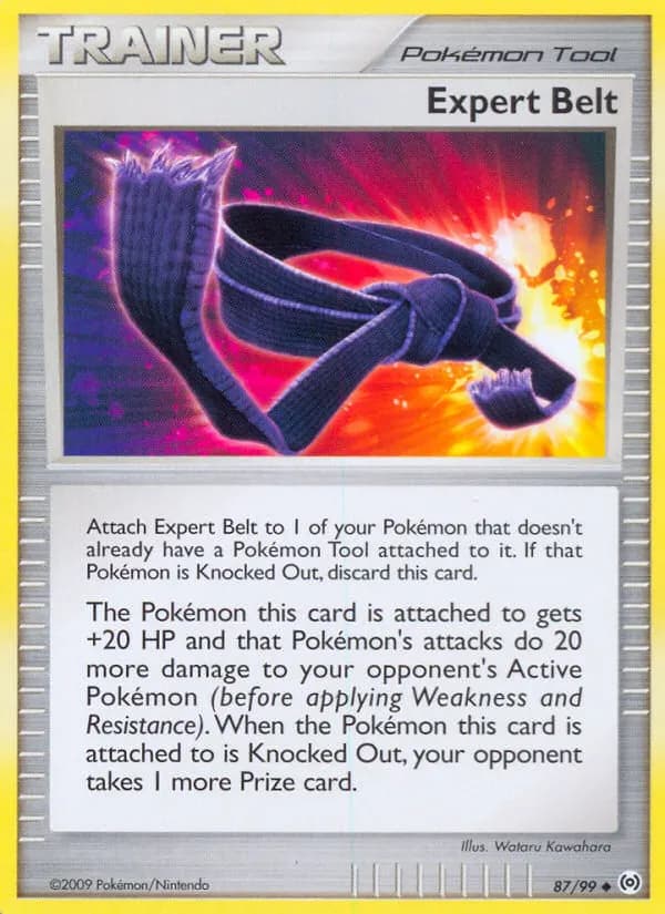 Expert Belt — Arceus 87 Pokémon card