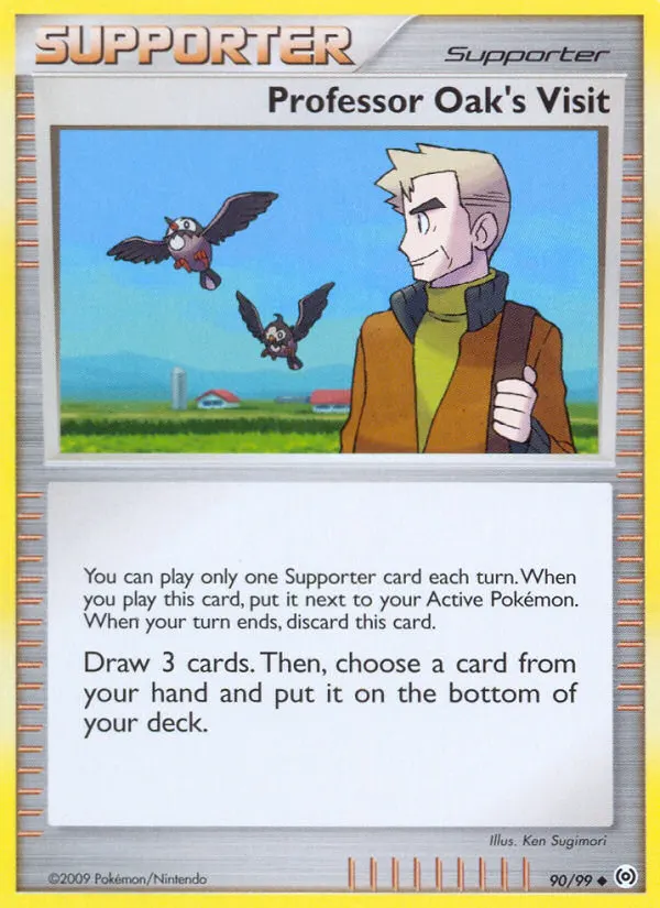 Professor Oak's Visit — Arceus 90 Pokémon card