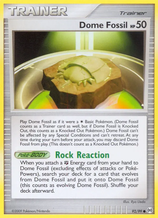 Dome Fossil — Arceus 92 Pokémon card