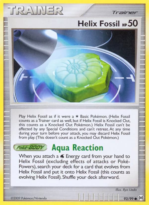 Helix Fossil — Arceus 93 Pokémon card