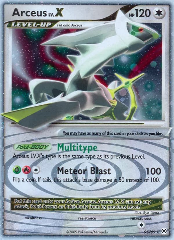 Arceus LV.X — Arceus 95 Pokémon card
