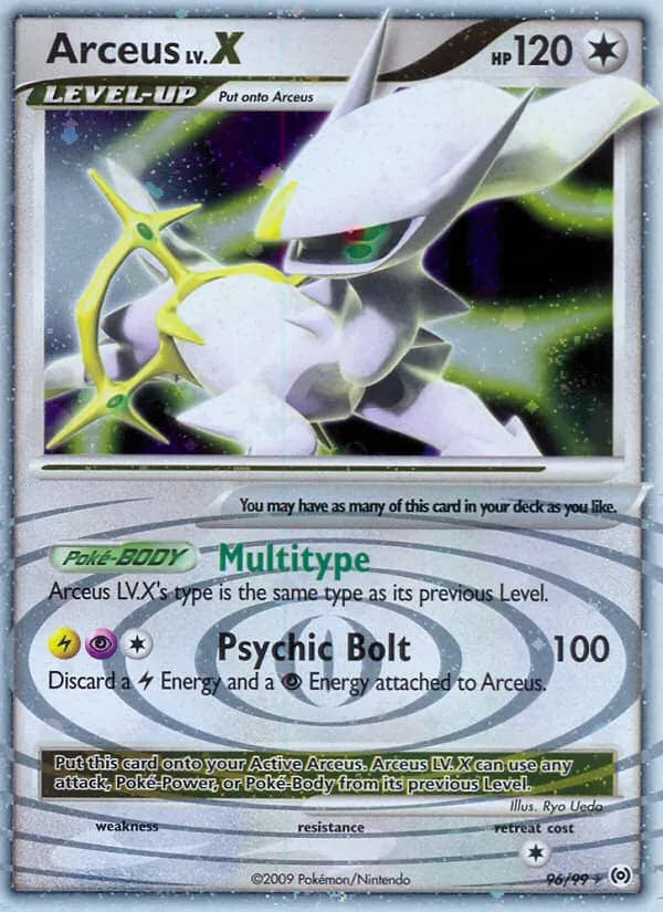 Arceus LV.X — Arceus 96 Pokémon card