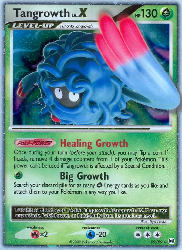 Tangrowth LV.X — Arceus 99 Pokémon card
