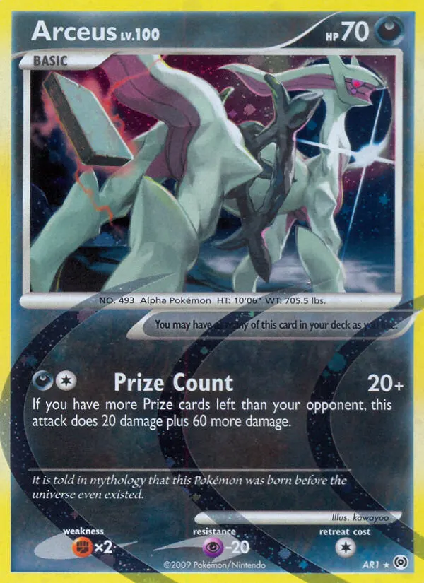 Arceus — Arceus AR1 German Pokémon card