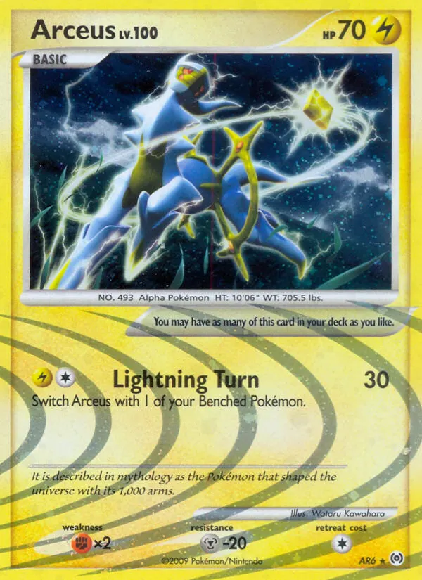 Arceus — Arceus AR6 German Pokémon card