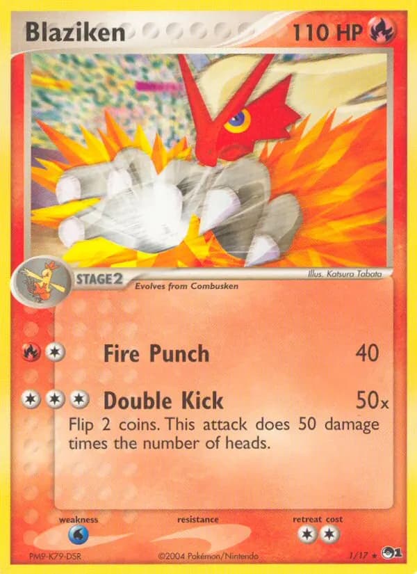 Blaziken — POP Series 1 1 Pokémon card