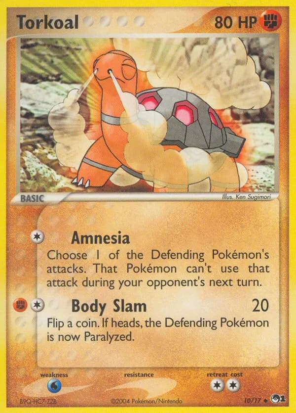 Torkoal — POP Series 1 10 Pokémon card
