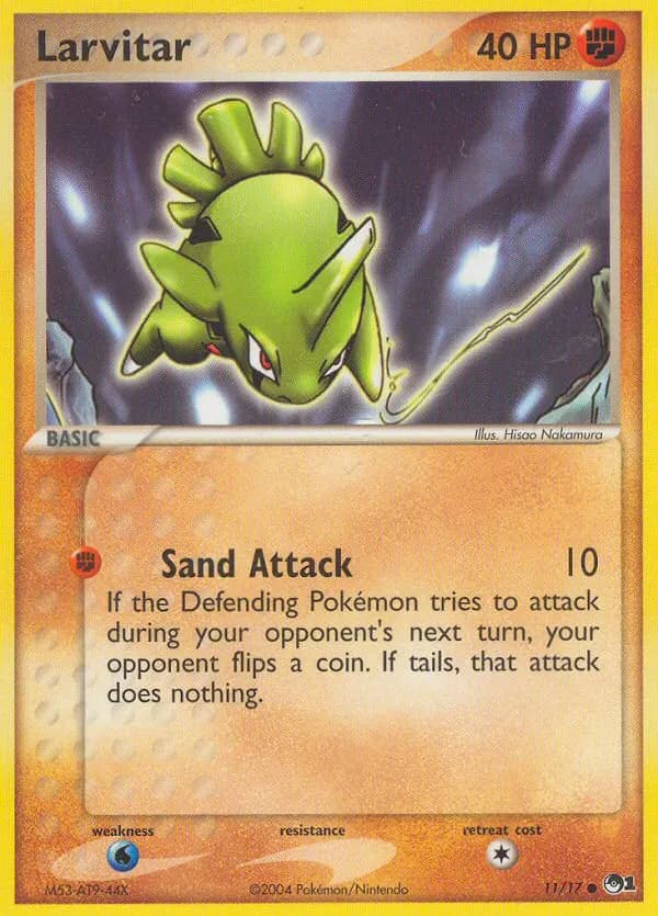 Larvitar — POP Series 1 11 Pokémon card