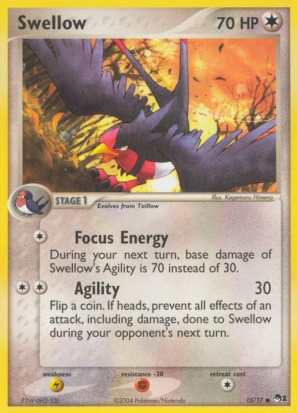 Schwalboss — POP Serie 1 15 German Pokémon card