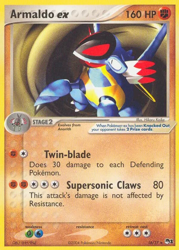 Armaldo-ex — POP Serie 1 16 German Pokémon card