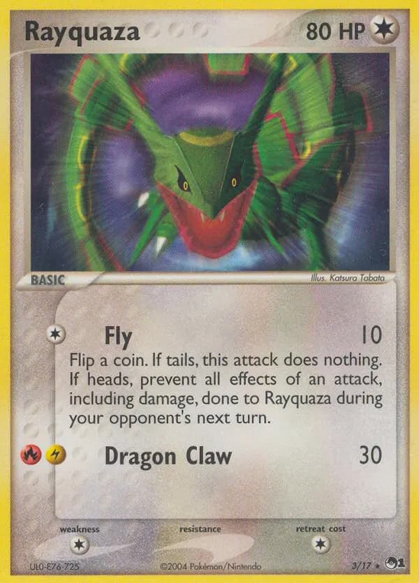 Rayquaza — POP Serie 1 3 German Pokémon card
