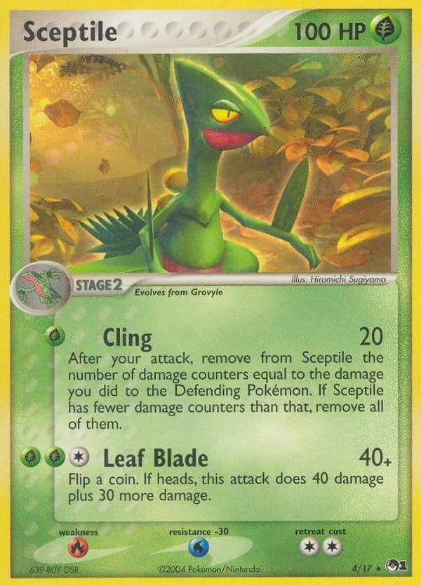 Sceptile — POP Series 1 4 Pokémon card