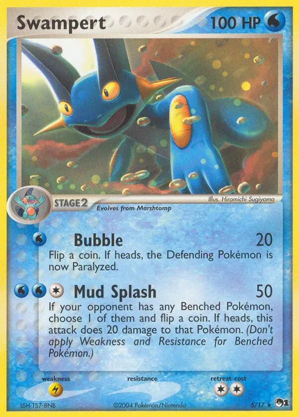 Swampert — POP Series 1 5 Pokémon card