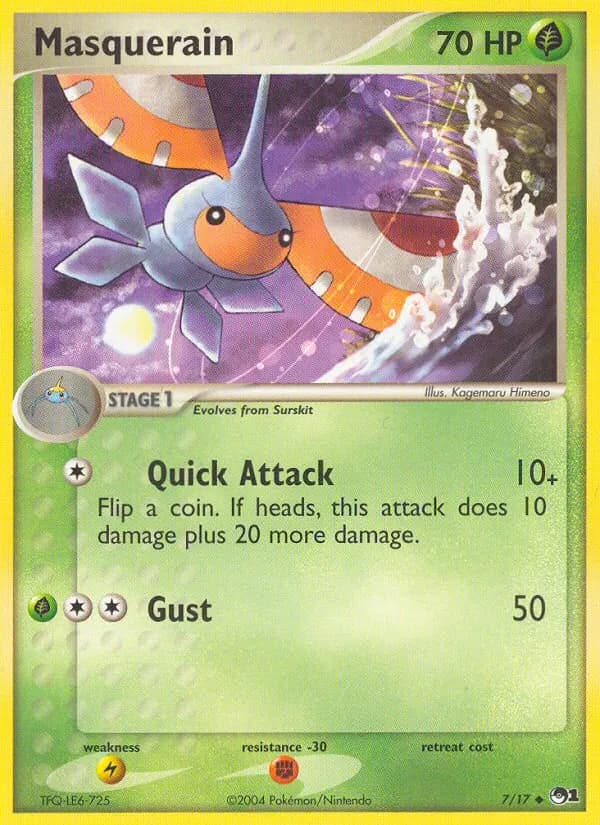 Masquerain — POP Series 1 7 Pokémon card