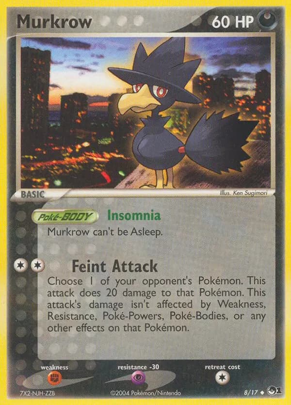 Murkrow — POP Series 1 8 Pokémon card