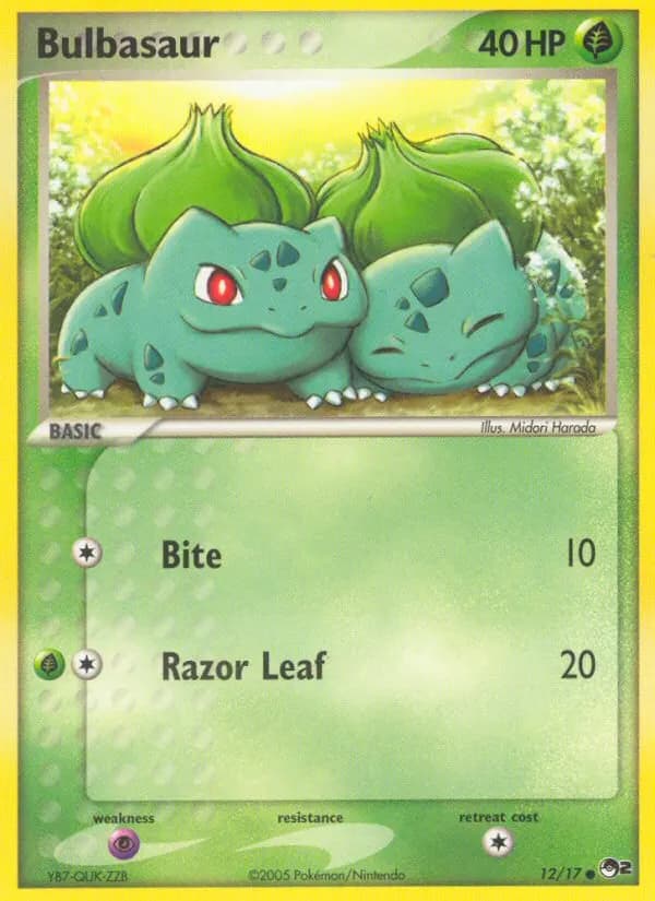 Bulbasaur — POP Series 2 12 Pokémon card