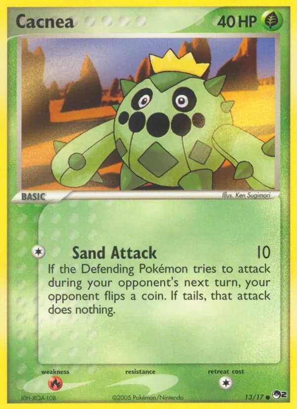 Cacnea — POP Series 2 13 Pokémon card