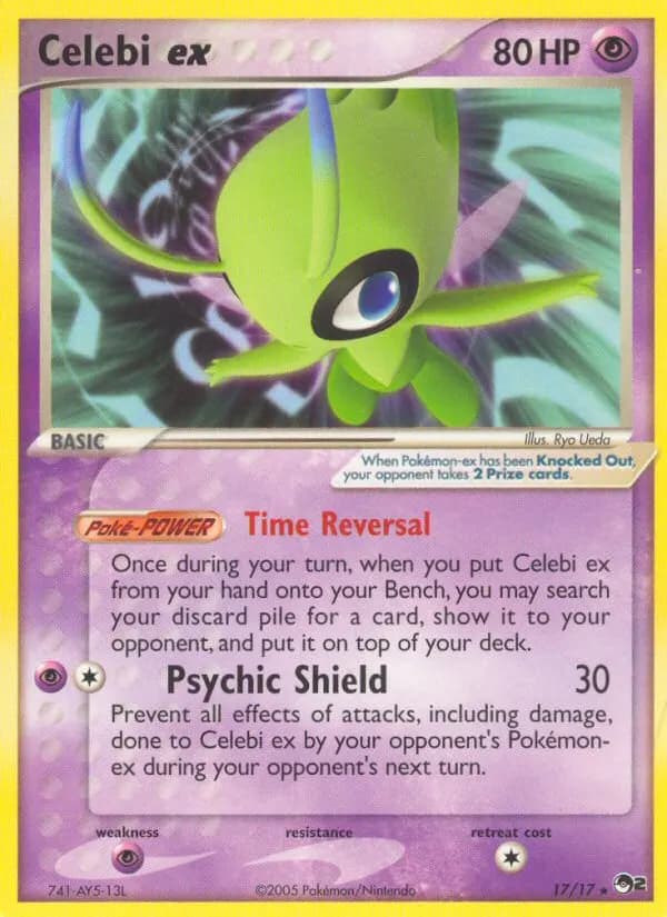 Celebi ex — POP Series 2 17 Pokémon card