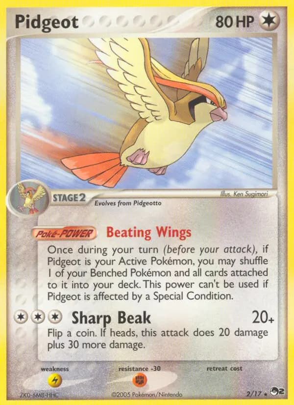 Pidgeot — POP Series 2 2 Pokémon card