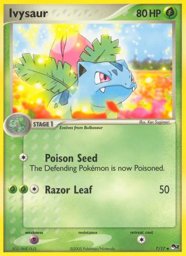 Ivysaur — POP Series 2 7 Pokémon card