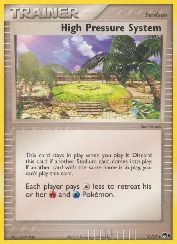 Hochdrucksystem — POP Serie 3 10 German Pokémon card