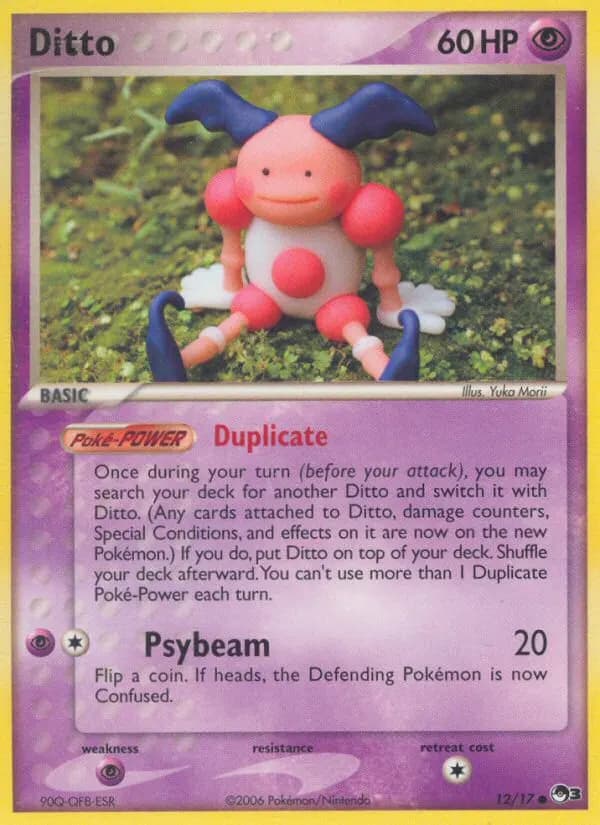 Ditto — POP Series 3 12 Pokémon card