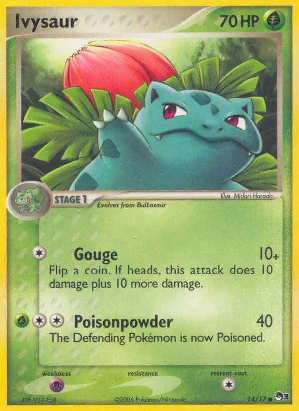 Ivysaur — POP Series 3 14 Pokémon card