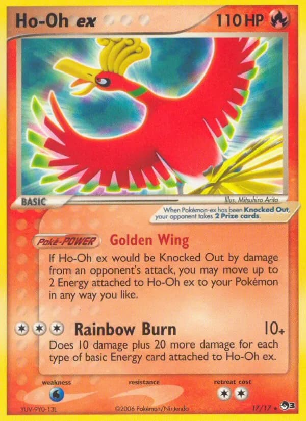 Ho-Oh ex — POP Series 3 17 Pokémon card