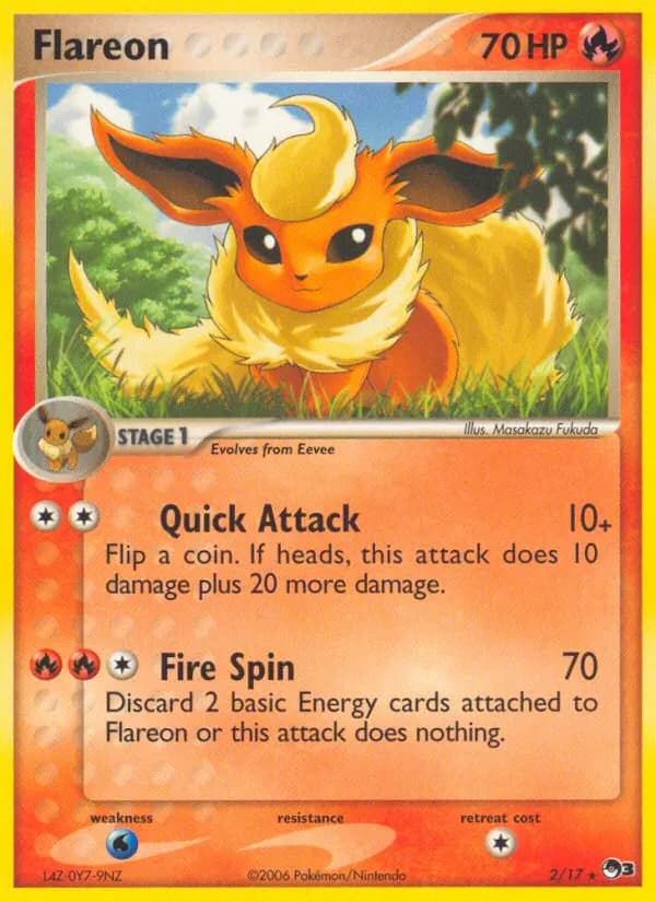 Flareon — POP Series 3 2 Pokémon card