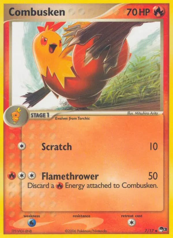 Combusken — POP Series 3 7 Pokémon card