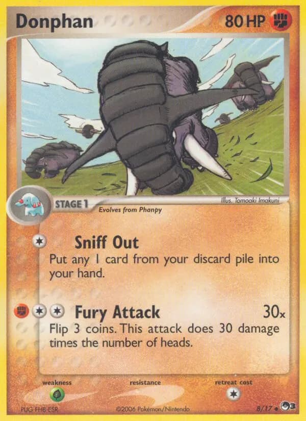 Donphan — POP Series 3 8 Pokémon card