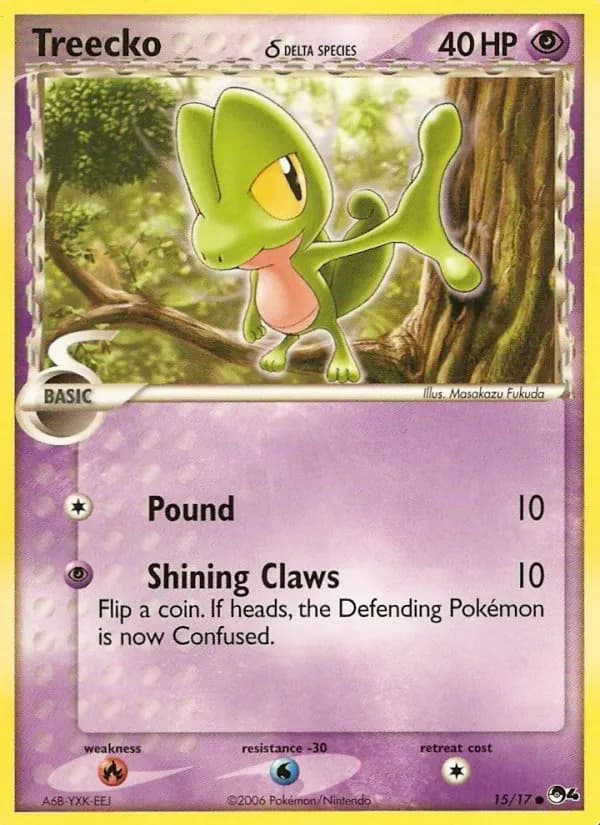 Treecko δ — POP Series 4 15 Pokémon card