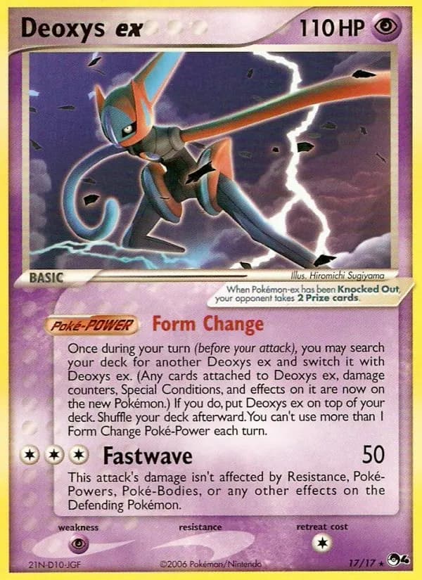 Deoxys ex — POP Series 4 17 Pokémon card