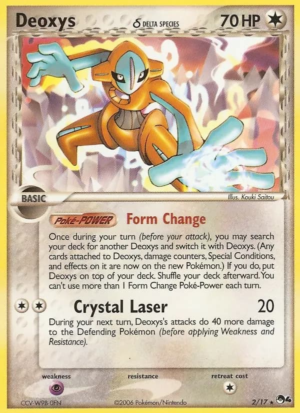 Deoxys δ — POP Series 4 2 Pokémon card